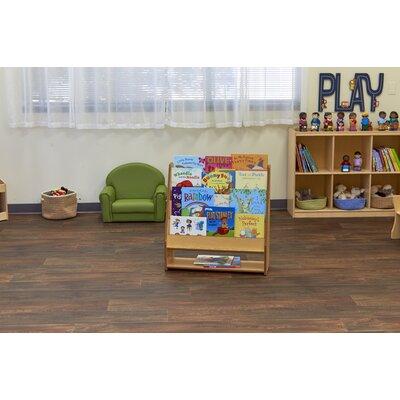 Angeles Value Line 4 Compartment Book Display Wood/Plastic in Brown | 29 H x 28 W x 10 D in | Wayfair ANG7159
