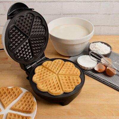 CucinaPro Classic Round Heart Waffler in Brown, Size 5.25 H x 11.75 W x 9.0 D in | Wayfair S1475
