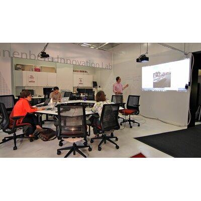 Elite Screens Insta-DE Series Covering Dry Erase Marker Wall Mounted Board Projection Screen, 50