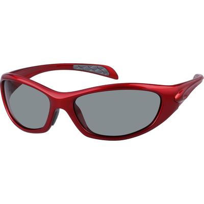 Zenni Women's Sunglasses Red Plastic Full Rim Frame