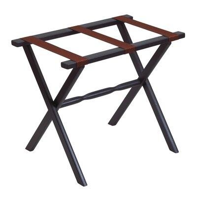Gate House Furniture Folding Wood Luggage Rack Wood in Black/Brown, Size 20.0 H x 23.0 W x 13.0 D in | Wayfair 1005tcbw