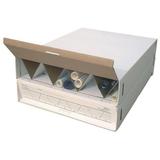 Advanced Organizing Systems Modular Stackable Roll Filing Box in White | 6.5 H x 29 W x 39 D in | Wayfair TrussFile-37