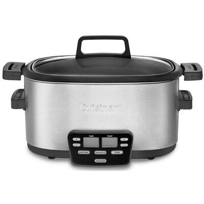Cuisinart 6 Quart 3-in-1 Cook Central® Multicooker Stainless Steel/Aluminum in Black/Gray | 10.5 H x 18 W x 11 D in | Wayfair MSC-600