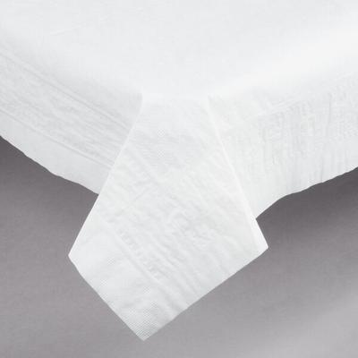 Hoffmaster 210086 82" x 82" White Cellutex Tissue / Poly Paper Table Cover - 25/Case