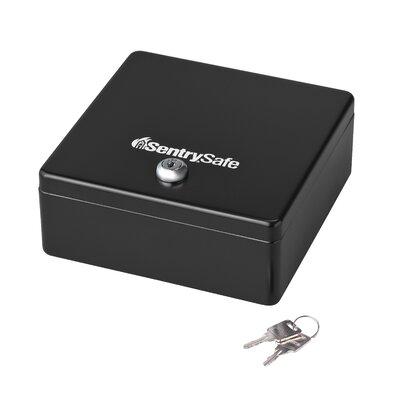 Sentry Safe Security Cash Box w/ Key Lock in Black, Size 3.1 H x 6.8 W x 7.0 D in | Wayfair KDS-1