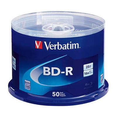 Verbatim 25GB BD-R Blu-ray 16x Discs 50-Pack Spindle 98397