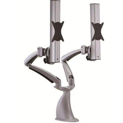 Cotytech Height Adjustable 2 Screen Desk Mount in Gray, Size 14.8 H x 41.4 W in | Wayfair DM-D1A4-C