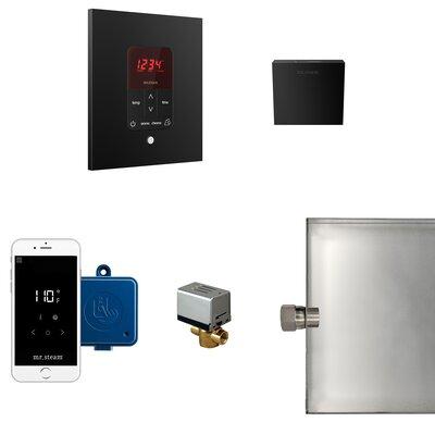 Mr. Steam Butler Square Steam Thermostat, Timer, & Steamhead in Black | 22.5 H x 10 W x 9 D in | Wayfair MSBUTLER1SQ-MB