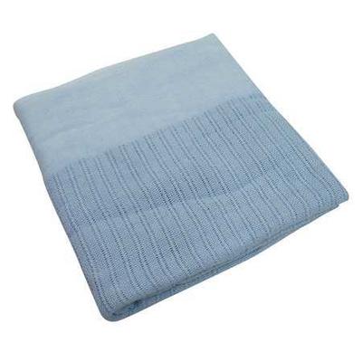 R & R TEXTILE X51002 Thermal Blanket, Twin, 66x90 In., Blue