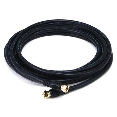 MONOPRICE 3032 Coaxial Cable,RG-6,12 ft.,Black