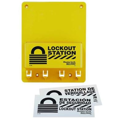 MASTER LOCK S1700 Lockout Station,Unfilled,9-3/4 In H