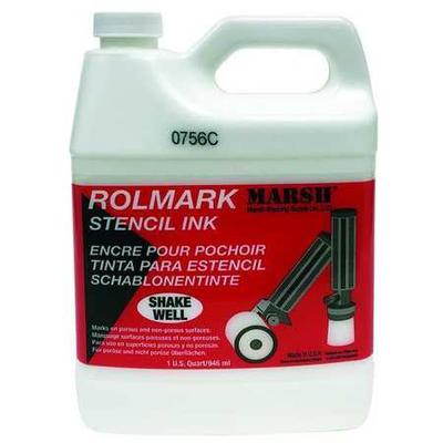 MARSH 20923 Stencil Ink, White, Container Size: 1 qt
