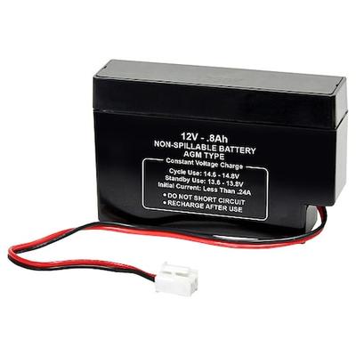 ZORO SELECT 2UKG8 Battery,Sealed Lead Acid,12V,0.8Ah,JST