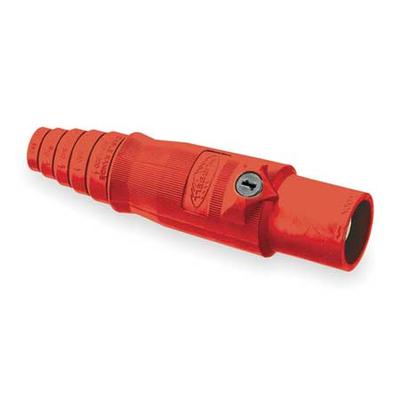 HUBBELL HBL400MR Connector,Double Set Screw,Red,Male