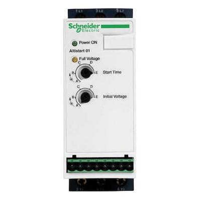 SCHNEIDER ELECTRIC ATS01N109FT Soft Start,110-460VAC,9A,1 or 3-Phase