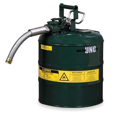 JUSTRITE 7250430 5 gal. Green Steel Type II Safety Can for Oil