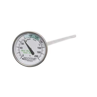 REOTEMP FG20P Bimetal Thermom,2 In Dial,0 to 200F