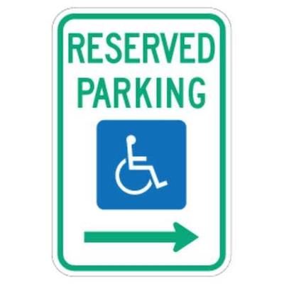 LYLE FD01R Reserved Parking Parking Sign,18" x 12, FD01R