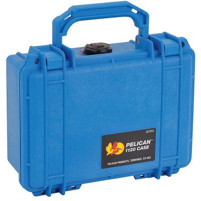 PELICAN 1120-000-120 Blue Protective Case, 8.41"L x 6.76"W x 3.87"D
