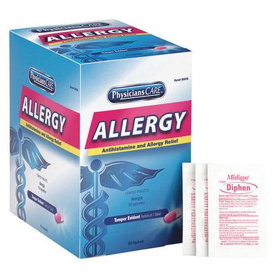PHYSICIANSCARE 90036 Allergy Relief,Tablet,25mg,PK50