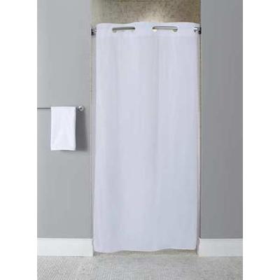 HOOKLESS HBH10GA014274 Shower Curtain, vinyl, White, 42 in W, 74 in L