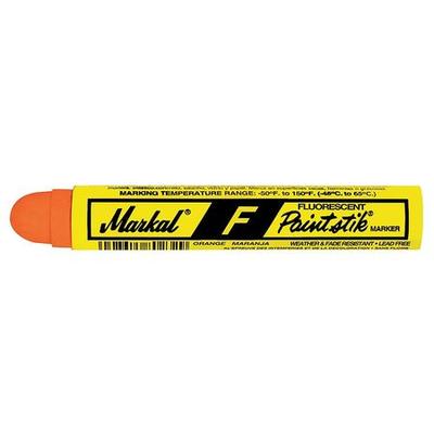 MARKAL 82834 Solid Paint Crayon, Large Tip, Fluorescent Orange Color Family