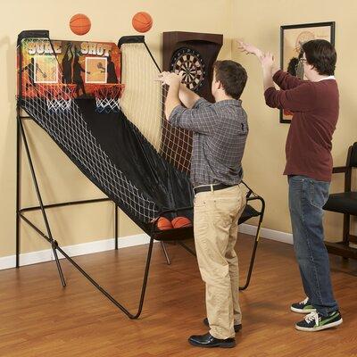 Hathaway Games Sure Shot Dual Electronic Basketball Arcade Game, Steel | 80.75 H x 43 W x 74 D in | Wayfair BG2233