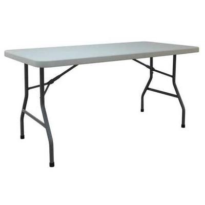 ZORO SELECT 4GE25 Rectangle Folding Table, 30