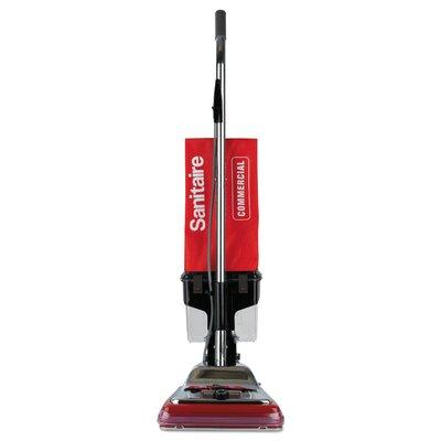 Sanitaire Upright Vacuum w/ EZ Kleen Dust Cup in Gray/Red, Size 27.75 H x 15.5 W x 10.0 D in | Wayfair EURSC887E