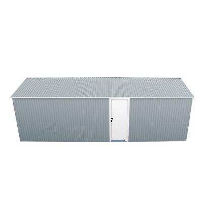 Duramax Building Products Imperial 12 ft. W x 20 ft. D Metal Garage Shed in Gray | 102 H x 146 W x 238 D in | Wayfair 50952