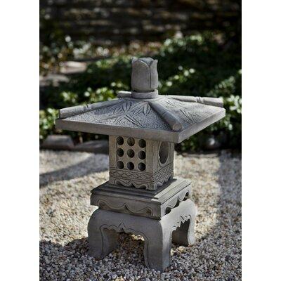 Campania International Bamboo Pagoda Statue Concrete, Copper in Brown, Size 24.25 H x 15.75 W x 16.0 D in | Wayfair OR-141-TR