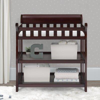 Delta Children Eclipse Changing Table w/ Pad Wood in Brown | 36.75 H x 35.25 W x 21.5 D in | Wayfair 7586-205