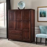 Grain Wood Furniture Shaker Wardrobe Armoire Wood in Brown/Green | 72 H x 59.5 W x 21.5 D in | Wayfair SH0901
