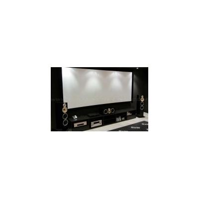 Elite Screens Lunette Series Fixed Frame Wall/Ceiling Mounted Projector Screen, Rubber in White | 52.2 H x 87.3 W in | Wayfair Curve92WH2