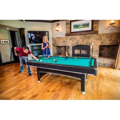 Triumph Sports Phoenix 7' Pool Table in Black/Brown/Green | 31 H x 84 W in | Wayfair 45-6840