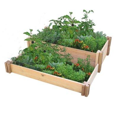 Gronomics 3 ft x 3 ft Wood Raised Garden Bed Wood in Brown, Size 13.0 H x 36.25 W x 36.25 D in | Wayfair MLRRGB 36-36