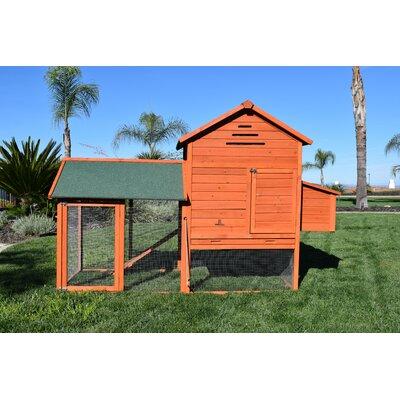 Rugged Ranch Chicken Coop w/ Chicken Run & Nesting Box Solid Wood in Brown | 75 H x 57 W x 31 D in | Wayfair WOODCOOP