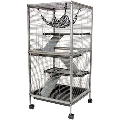 Tucker Murphy Pet™ Chasmine Living Room Series Small Animal Cage (provides the best ventilation) in Gray | 44.75 H x 20.5 W x 20.5 D in | Wayfair