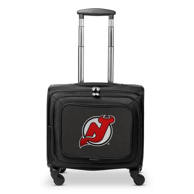 MOJO Black New Jersey Devils 14'' Laptop Overnighter Wheeled Bag