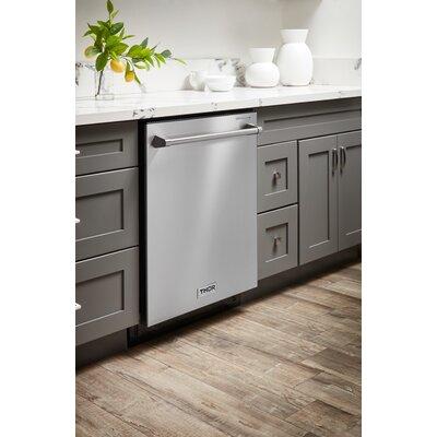 Thor Kitchen 24" 45 dBA Built-In Dishwasher, Stainless Steel in Gray, Size 33.5 H x 24.0 W x 24.5 D in | Wayfair HDW2401SS