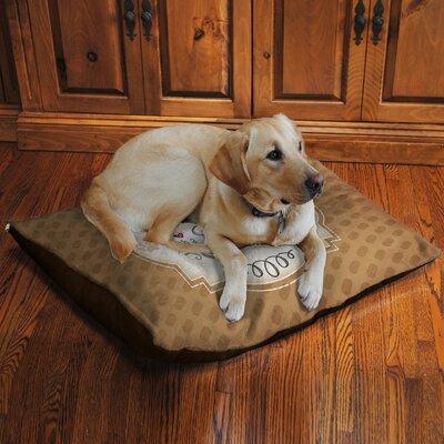 Laural Home Life w/ a Dog Fleece Dog Bed Polyester/Cotton in Brown | 10 H x 40 W x 30 D in | Wayfair LWAD3040FDB