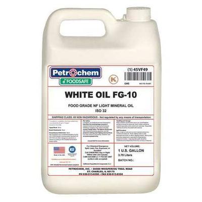 PETROCHEM WO FG-10-001 Mineral Hydraulic Oil, Food Grade, ISO 10, 1 Gal.