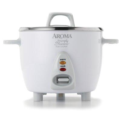 Aroma Pot Style Rice Cooker Stainless Steel | 8.2 H x 10.3 W x 8.1 D in | Wayfair ARC-753SG