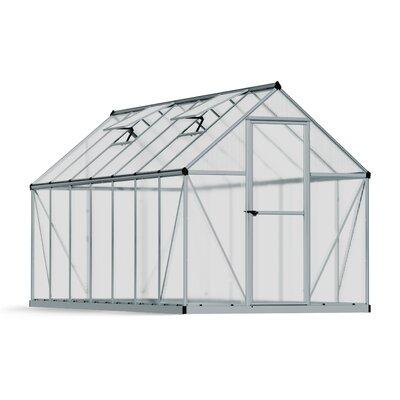 Canopia Mythos 6 Ft. W x 14 Ft. D Greenhouse Aluminum/Polycarbonate Panels in Gray/White | 81.9 H x 72.8 W x 169.2 D in | Wayfair HG5014