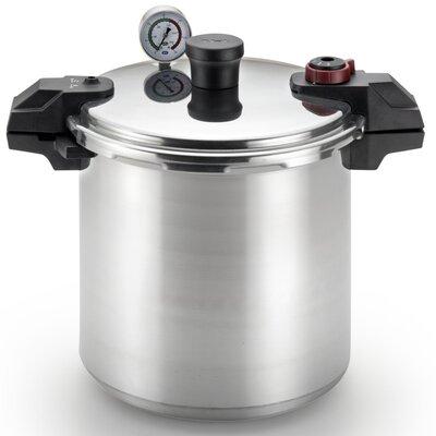 T-fal 22 Qt. Canner/Pressure Cooker Aluminum in Gray | 19.33 H x 15.39 W x 16.26 D in | Wayfair 032406059009