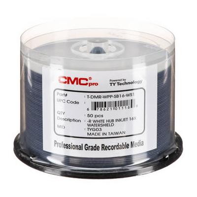 CMC Pro 4.7GB DVD-R Print Plus 16x Discs 50-Pack TDMR-WPP-SB16-WS