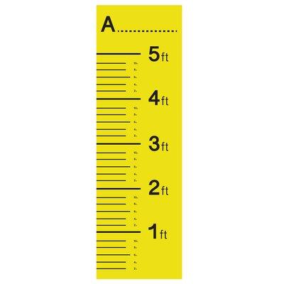 RetailSource Growth Chart Plastic in Yellow, Size 60.0 H x 22.0 W in | Wayfair ZY-JT001-I