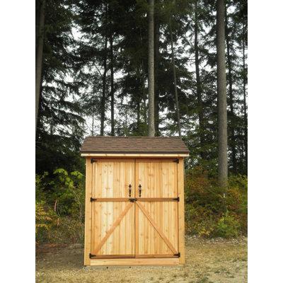 Outdoor Living Today 6 ft. W x 6 ft. D Maximizer Cedar Wood Storage Shed in Brown, Size 99.0 H x 72.0 W x 72.0 D in | Wayfair MAX66