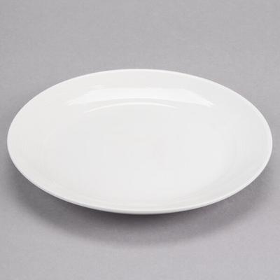 Reserve by Libbey 987659304 Silk 7 1/8" Round Royal Rideau White Porcelain Coupe Plate - 36/Case