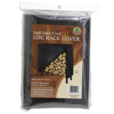 Panacea Products Log Rack Cover Fits up to - 48" in Black | 48 H x 48 W x 24 D in | Wayfair 15213